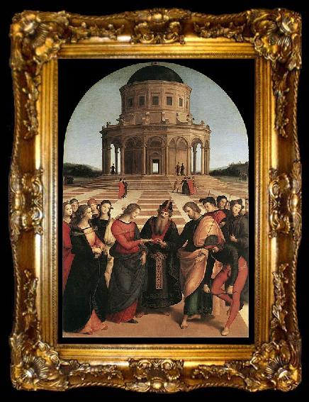 framed  RAFFAELLO Sanzio The Engagement of Virgin Mary, ta009-2